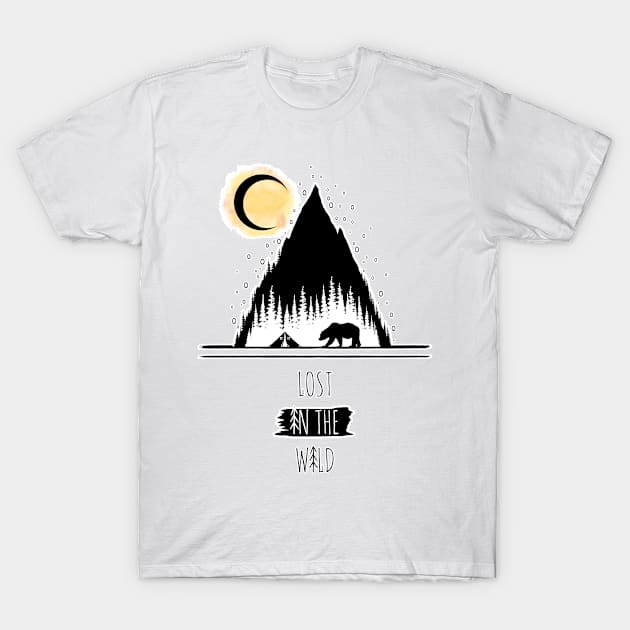 Lost In The WIld T-Shirt by Bongonation